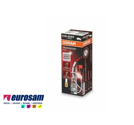 lampada alogena h3 24v 70w...