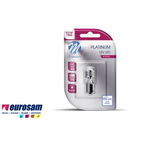 lampada led bianca 12v tipo ba15s canbus platinum osram