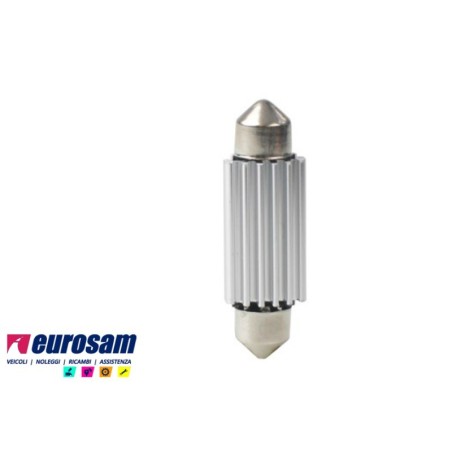 kit lampada led bianca siluro 12v tipo sv8.5 l.41mm canbus platinum osram - 2 pezzi