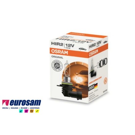 lampada alogena hir2 12v 55w tipo px20d osram