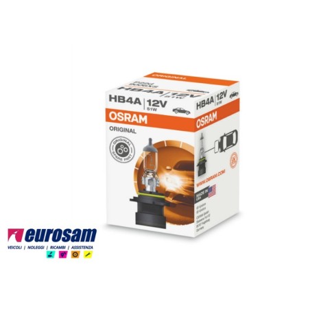 lampada alogena hb4a 12v 60w tipo p22d osram original