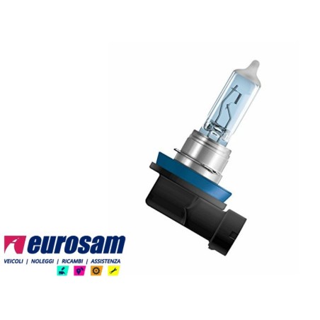 lampada alogena h11 12v 55w 4200k +20% xenon look blue intense osram