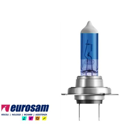 lampada alogena h7 12v 80w 5000k +150% off road cool blue osram