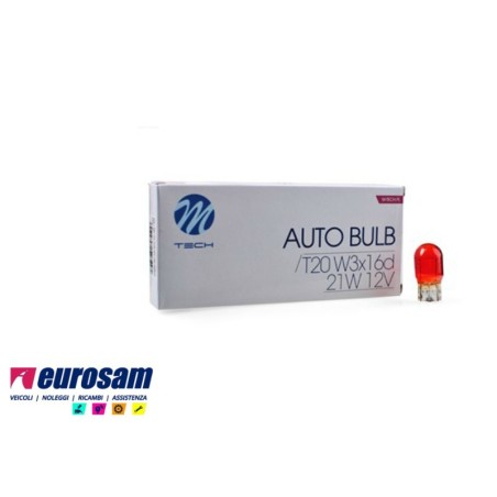 lampada alogena 12v 21w tipo w3x16q ambra