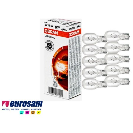 lampada alogena 12v 21/5w tipo w3x16q bianca osram original