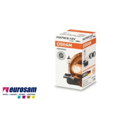lampada alogena 12v h27/1w 881 pg13 osram original