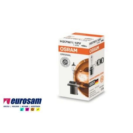 lampada alogena 12v h27/1w 880 pg13 osram original