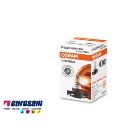 lampada alogena psx 12v 24w tipo pg20-7 osram original