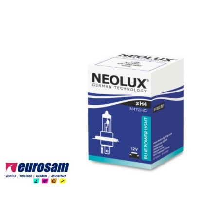 lampada alogena h4 12v 100/90w off road 5000k neolux