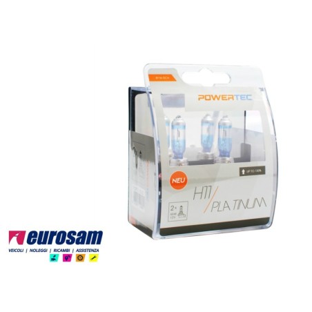 lampada alogena h11 12v 55w +130%  - 2 pz