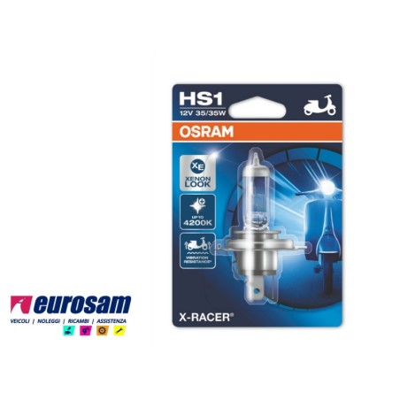lampada alogena hs1 12v 35/35w 4200 k moto scooter x-racer osram