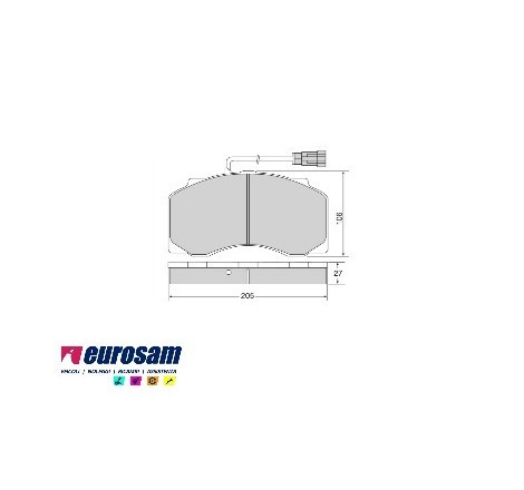 pastiglia freno astra singola
