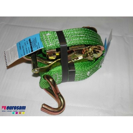 kit cinghia ancoraggio e cricchetto 2t 4 metri