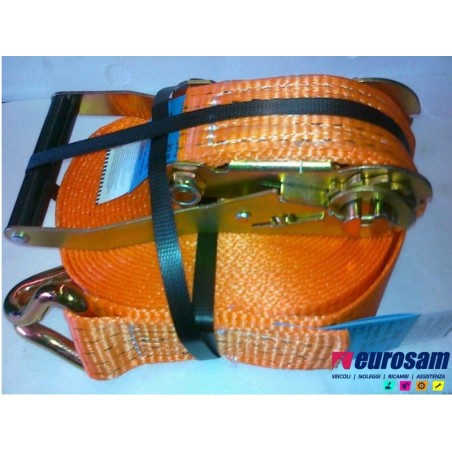 kit cinghia ancoraggio e cricchetto 5t 6 metri