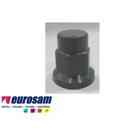 copribullone dado ruota plastica grigio d.33 mm