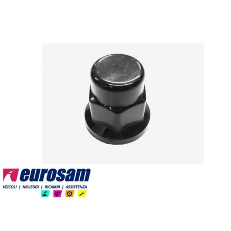 copribullone dado ruota plastica nero d.33 mm