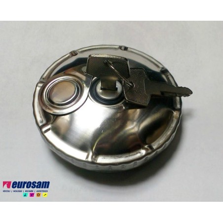 tappo gasolio diametro 60 a baionetta inox c/chiave