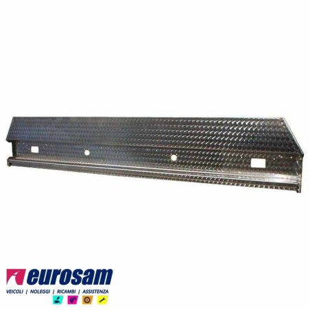 paraurti post barra paraincastro autocarro inox fiore 20/10 c/alzata cantonali inox fiore smussati