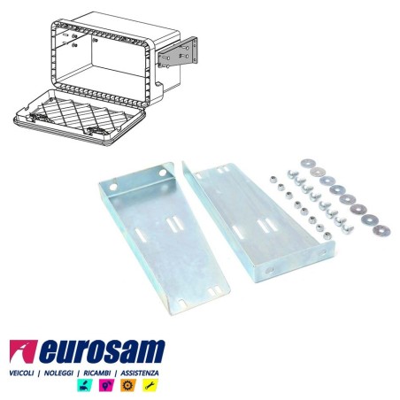 kit staffe fissaggio cassetta termoplastica autocarro camion rimorchio