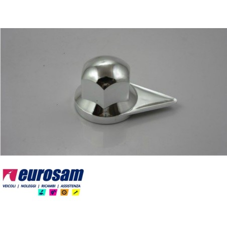 copribullone con indicatore di serraggio dado ruota d.33mm in plastica cromato