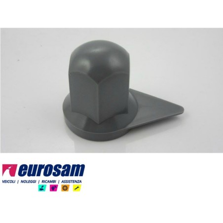 copribullone con indicatore di serraggio dado ruota d.33mm in plastica grigio