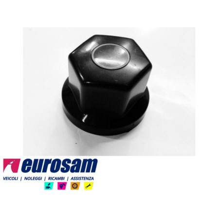 copri bullone dado ruota plastica nero d.33 mm