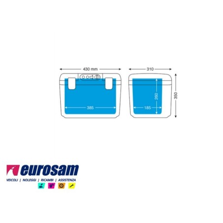 frigorifero scaldavivande  12v/24v - 230v 18lt t-tech 2-1