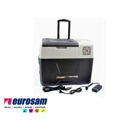 frigorifero compressore 12v/24v/220v 40 lt 45w con ruote