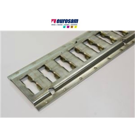 supporto binario ancoraggio asta fermacarico a incasso l.3000 mm alluminio