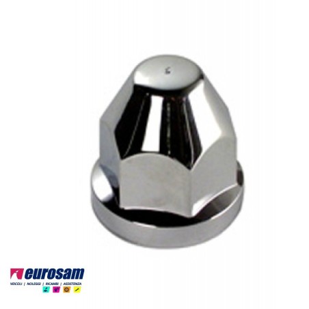 copri bullone dado ruota plastica cromato inox d.30 mm