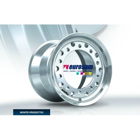 cerchio ruota alluminio 19,5 x 14,00 et120 10 fori 26 mm 281/335 veicoli industriali speedline