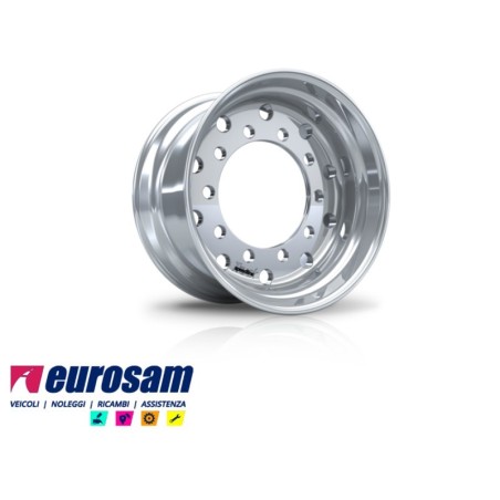 cerchio ruota alluminio 22,5 x 11,75 et0 10 fori 26 mm 221/335 veicoli industriali speedline