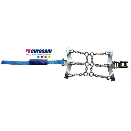 kit catene da neve a settori 2 pezzi cingoli camion autocarro bus c/fascia pewag