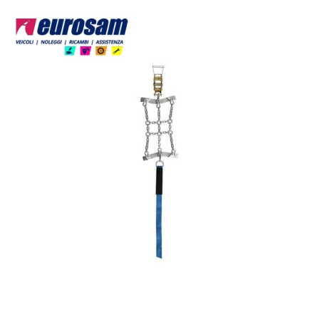 kit catene da neve a settori 2 pezzi cingoli camion autocarro bus c/fascia