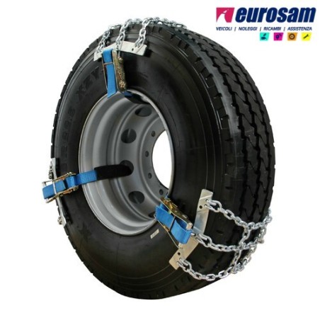 kit catene da neve a settori 2 pezzi cingoli camion autocarro bus c/fascia