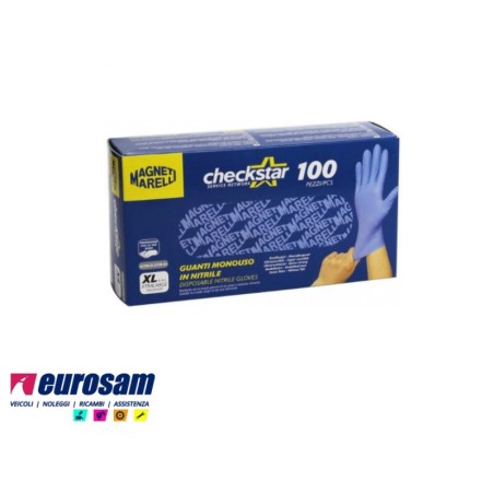 pacco guanti monouso nitrile 100 pz magneti marelli misura xl