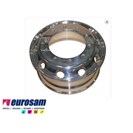 cerchio ruota alluminio 22,5 x 9,00 et176 10 fori 32 mm veicoli industriali