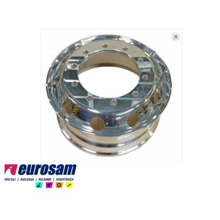 cerchio ruota alluminio 22,5 x 9,00 et176 10 fori 32 mm veicoli industriali