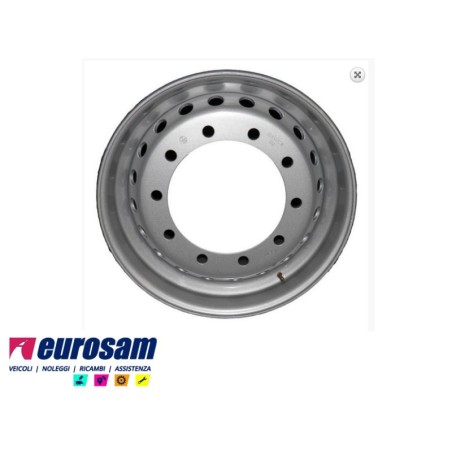 cerchio ruota acciaio 22,5 x 11,75 et120 10 fori 26 mm 281/335 veicoli industriali