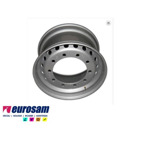 cerchio ruota acciaio 22,5 x 11,75 et120 10 fori 26 mm 281/335 veicoli industriali