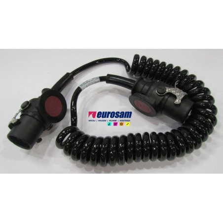 cavo corrente spiralato c/spine 7 poli 24v abs adr iso7638-1
