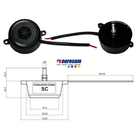 segnale pericolo raggio azione 12/24v universale 80 db