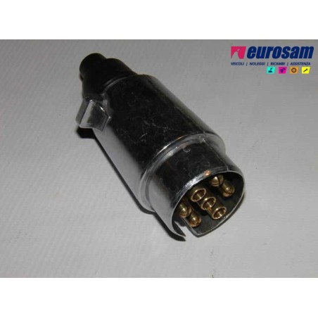 spina corrente 7 poli 12v iso 1724 tipo n alluminio