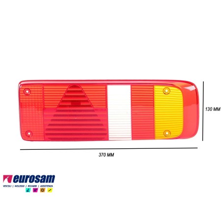 vetrino trasparente fanale post dx 5 posizioni rimorchio kogel krone schmitz lamberet
