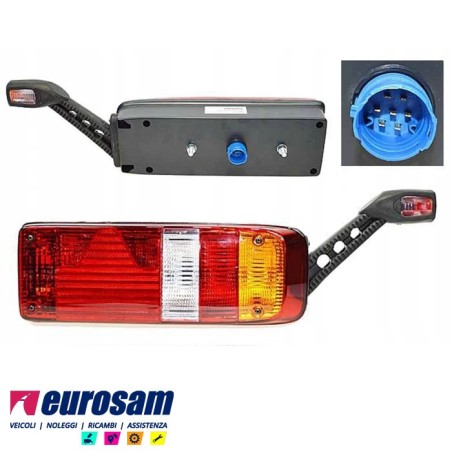 fanale completo post dx 5 posizioni rimorchio kogel krone schmitz lamberet