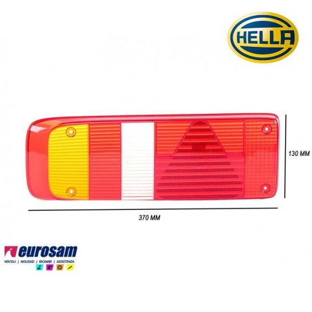 vetrino trasparente fanale post sx 5 posizioni rimorchio kogel krone schmitz lamberet