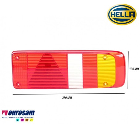 vetrino trasparente fanale post dx 5 posizioni rimorchio kogel krone schmitz lamberet