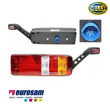 fanale completo post dx 5 posizioni rimorchio kogel krone schmitz lamberet