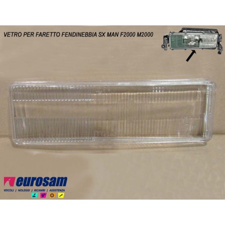 vetro faretto fendinebbia sx man f2000 m2000