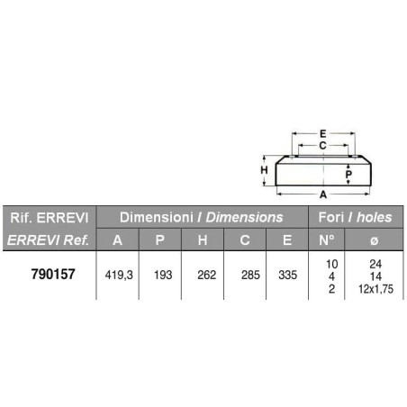 tamburo freno posteriore per autocarro daf: serie - 2800 - 2805 - 3300